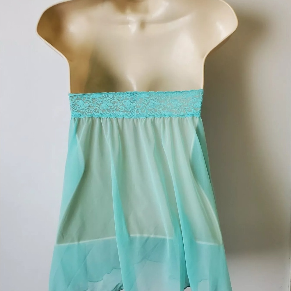 Victoria’s Secret “the Lacie”Elegant Lace Halter Babydoll Chemise Size Small EUC - Picture 3 of 14